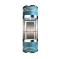 Glass Round And Mirror Panoramic Passenger Elevator With High Safety